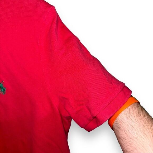 Polo Ralph Lauren Salmon Pique Polo Shirt Size M - Picture 6 of 10